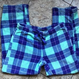 plaid super thick sweatpants